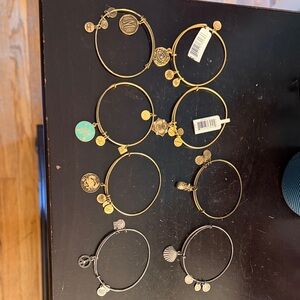 Alex and Ani Gold and Silver Charm Bracelets